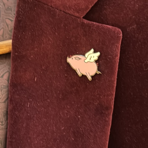 Bar III Men’s Suit Jacket - 42R - Maroon - Picture 4 of 6